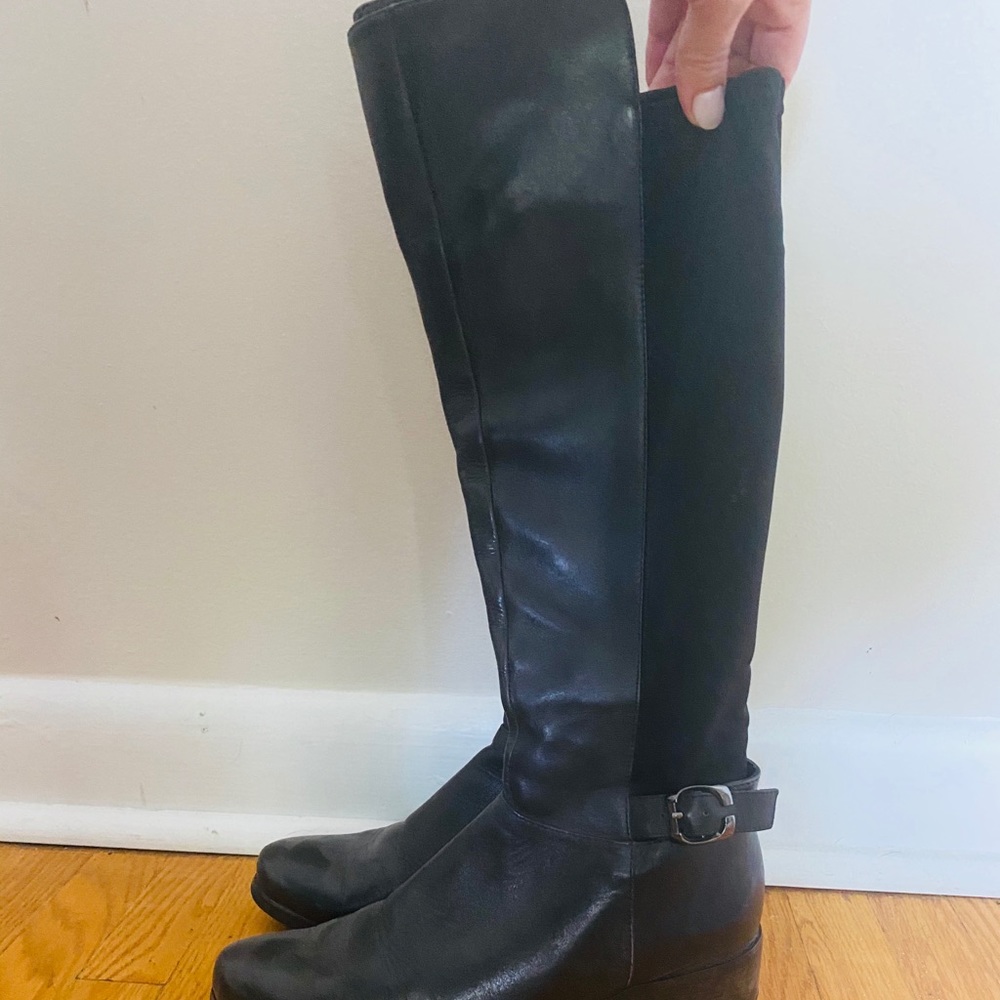 Knee-High Leather Riding Boots